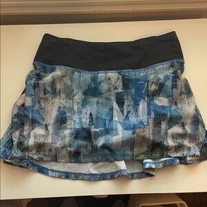 Blue Patterned lululemon Skirt